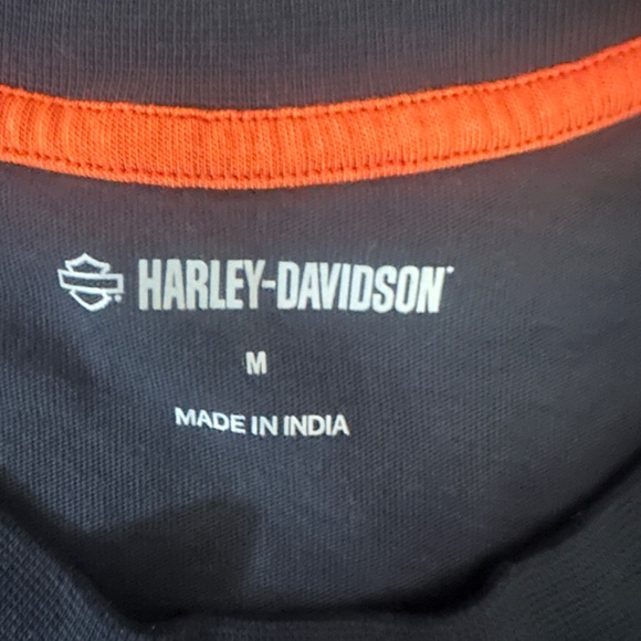 Harley Davidson Sleeveless T Shirt Medium Gently worn Cotton blend no fabric tag - Picture 4 of 4